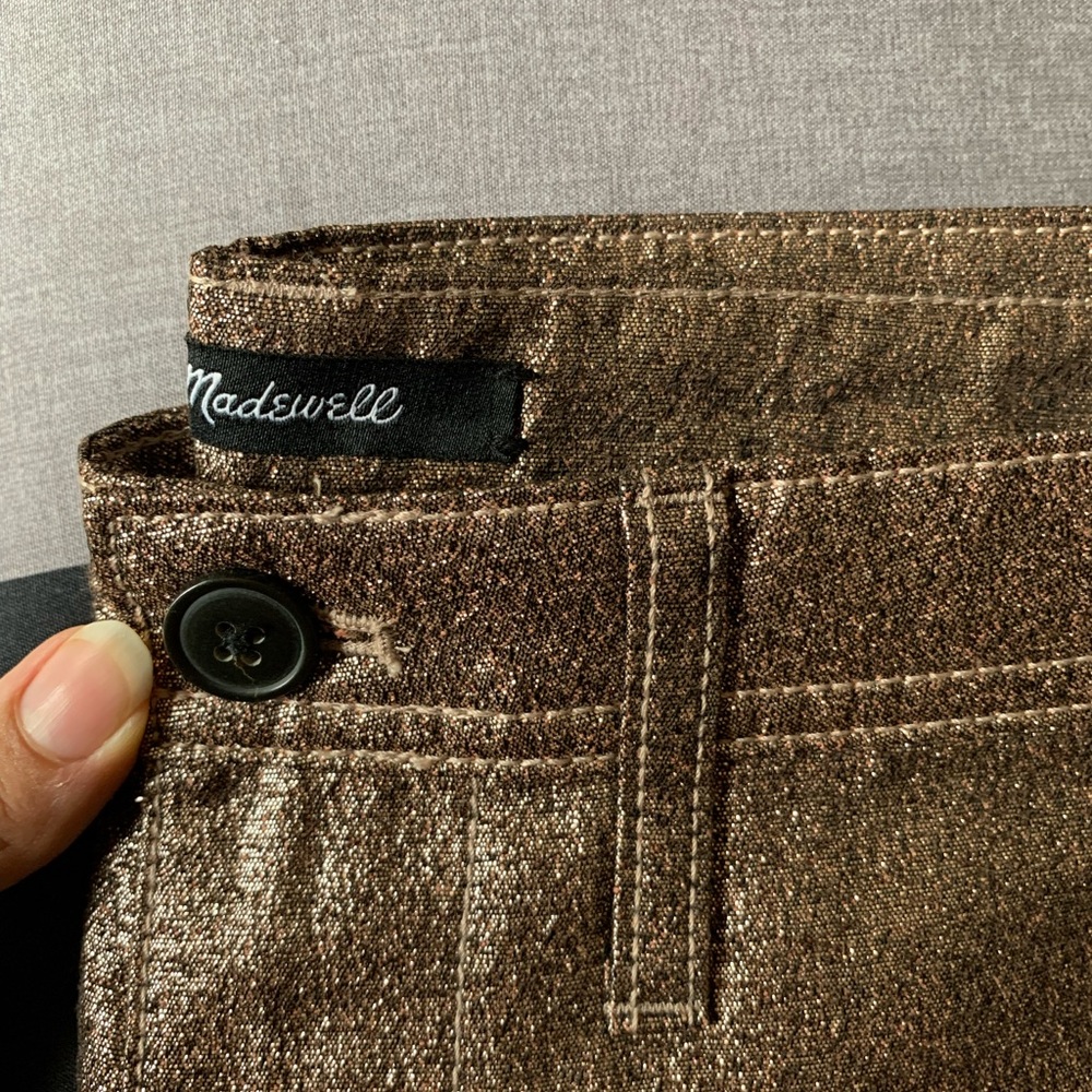 Madewell Slim Emmett Wide-Leg Crop Pants Size 27 - Picture 2 of 4